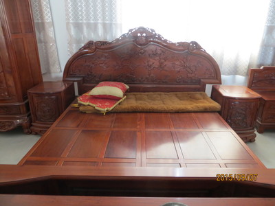 【禧韵珑】红木家具 中式雕花花梨木大床，传承经典，定制尊享