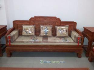 中山博豪居红木缅甸花梨八宝如意十件套 传统工艺与现代家居的完美融合